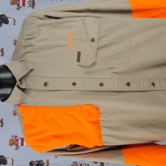 Winchester Apparel Other - Winchester Apparel tan & orange button-up padded shooting hunting XL shirt